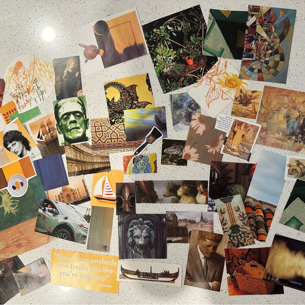 Junk Journal Kit - green&yellow eclectic oddities aesthetic